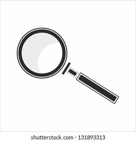 Vector illustration of a Magnifier