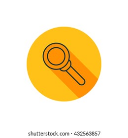 Vector illustration of magnifier icon