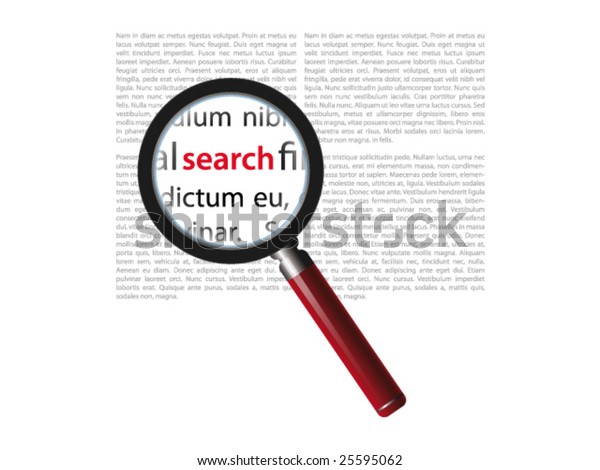 Vector Illustration Magnify Tool Stock Vector Royalty Free