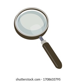 Vector illustration | magnifying glass