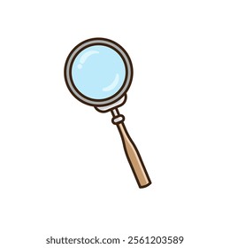 Vector illustration of Magnifying glass