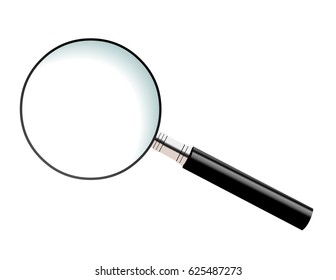 Vector illustration of a magnifying glass