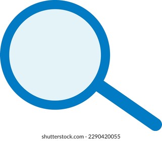Vector illustration of a magnifying glass. magnifying glass icon. Magnify and enlarge an object. Enlarge.