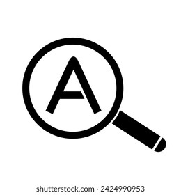 Vector illustration, magnifying glass icon, search. Flat design. Isolated on a white background.	
