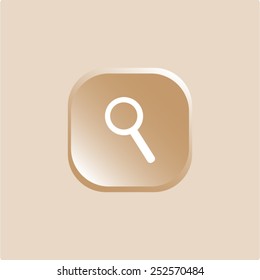 Vector illustration of a magnifying glass icon