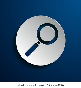 Vector illustration of magnifying glass icons