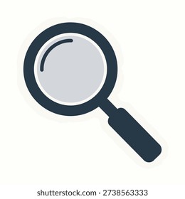 A vector illustration of a magnifying glass, often used to represent search or investigation, created in a detailed vector style similar to pinn 1770815780503 w99 edited