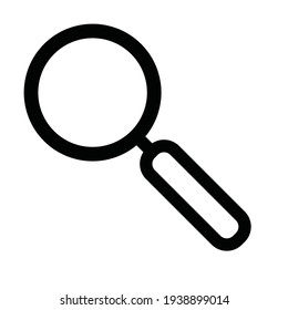 Vector illustration of a magnifying glass. unkempt line drawing style. black and white. 4000 x 4000 pixel perfect.