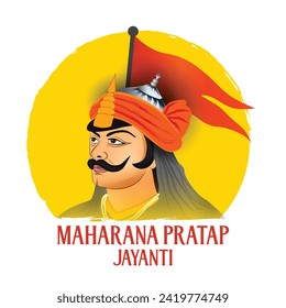 vector illustration of Maharana Pratap jayanti. #pratap, #maharana pratap