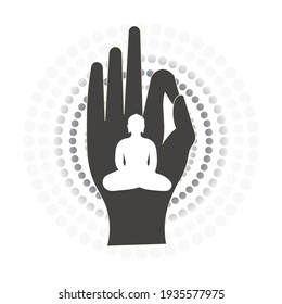 Vector illustration of Mahavir Jayanti. Poster banner Vector