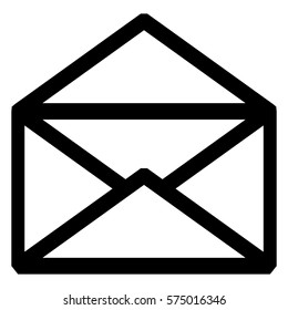Vector Illustration of Mail Box Icon in black
