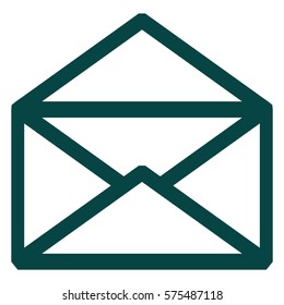 Vector Illustration of Mail Box Icon in Green
