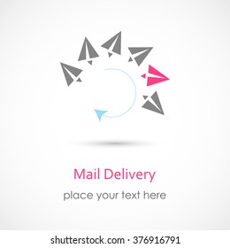 Vector illustration of a Mail Delivery Icon