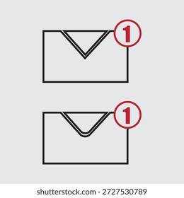 Ilustración vectorial del ícono de correo