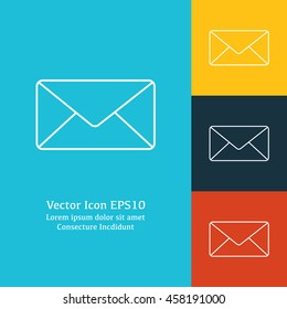 Vector illustration of mail icon