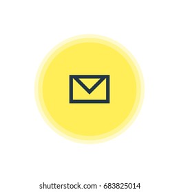 Vector Illustration Of Mail Icon. Beautiful User Element Also Can Be Used As Letter  Element.