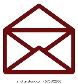 Vektorgrafik des E-Mail-Symbols auf Schwarz
