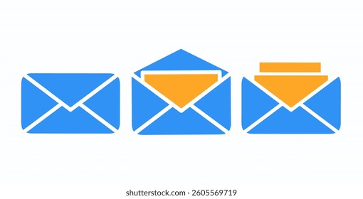 Vector illustration of a mail, letter or envelope