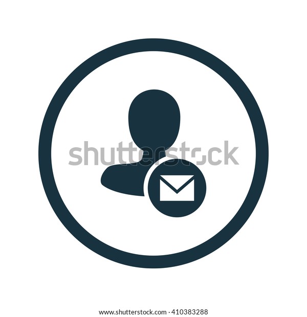 Vector Illustration Mail User Icon Stock Vector (Royalty Free ...