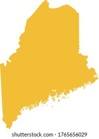 ilustración vectorial del mapa de Maine