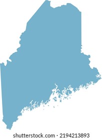 Mapa de la ilustración vectorial de Maine