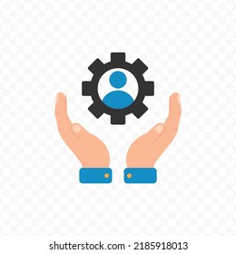 Ilustración vectorial de la gestión de cuentas de mantenimiento. Vector de color para el diseño de sitios web .Diseño simple sobre fondo transparente (PNG).