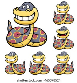 Vector Illustration of make the choice matching - Snake