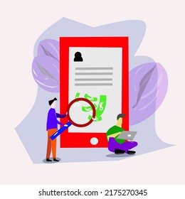 Ilustración vectorial de ganar dinero en internet
