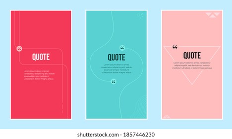 Ilustración vectorial para hacer citas que pueden ser usadas como afiches o estatus en medios sociales