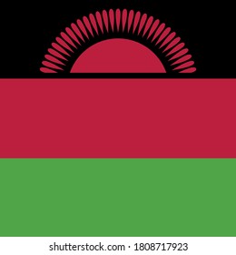 ilustración vectorial de la bandera de Malawi