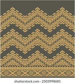 
Vector illustration of a Malay songket woven motif design pattern in brownish gold color, suitable for batik motifs, songket cloth, backgrounds, knitting.