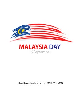 Vector illustration of Malaysia flag for Malaysia Day