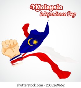 vector illustration for Malaysia independence day 