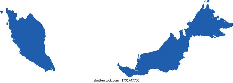 ilustración vectorial del mapa de Malasia