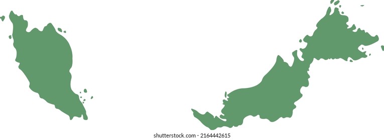 Vector Illustration of Malaysia map