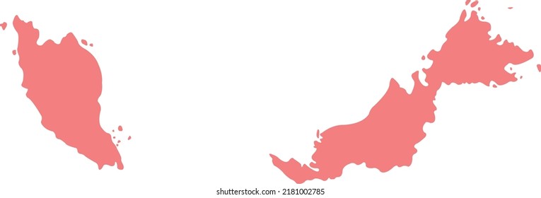 Vector Illustration of Malaysia map