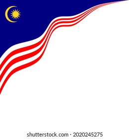 Vector Illustration Malaysian Flag Suitable Wallpaper Stock Vector ...