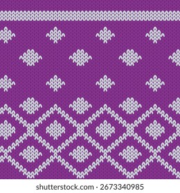 Vector illustration of Malaysian textile, Tiang Seri Songket. Traditional malay motive knitted pattern