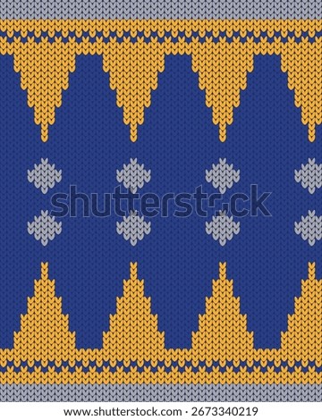 Vector illustration of Malaysian textile, Tiang Seri Songket. Traditional malay motive knitted pattern