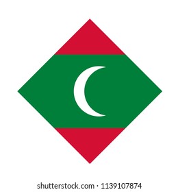 vector illustration of Maldives flag