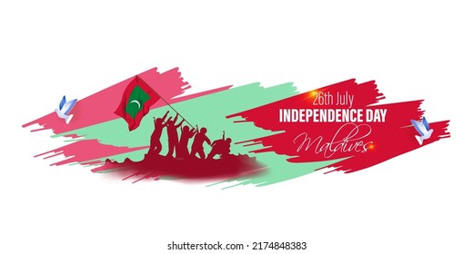 Ilustración de vectores para el Día de la Independencia de Maldivas