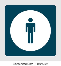 Vector illustration of male icon. Premium quality web icon.