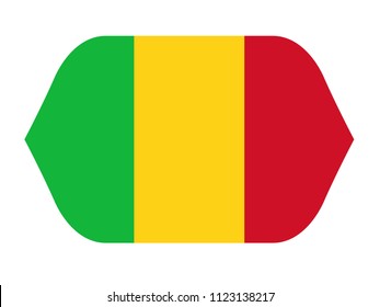 vector illustration of Mali flag