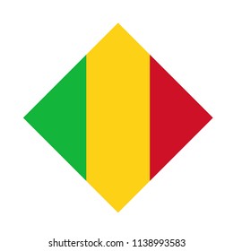 vector illustration of Mali flag
