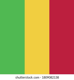 ilustración vectorial de la bandera de Mali