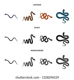 Vector illustration of mammal and danger icon. Collection of mammal and medicine stock symbol for web.