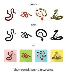 Vector illustration of mammal and danger icon. Collection of mammal and medicine stock vector illustration.