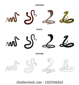 Vector illustration of mammal and danger logo. Collection of mammal and medicine stock vector illustration.