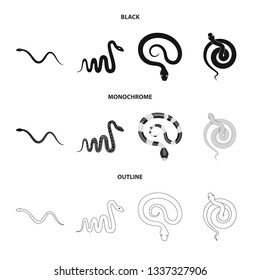 Vector illustration of mammal and danger logo. Collection of mammal and medicine stock symbol for web.