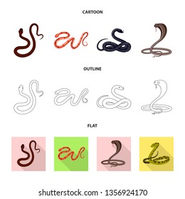 Vector illustration of mammal and danger logo. Collection of mammal and medicine stock symbol for web.